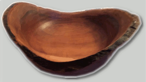 Natural edge bowl